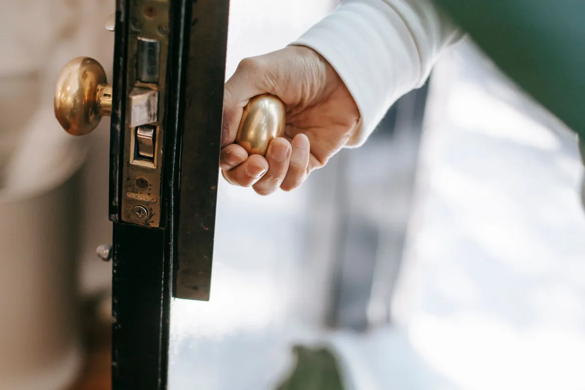 Biohazard cleanup technician in protective equipment, Richland, MI
